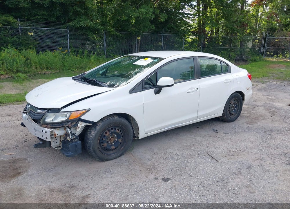 2012 HONDA CIVIC LX VIN: 2HGFB2F50CH610906