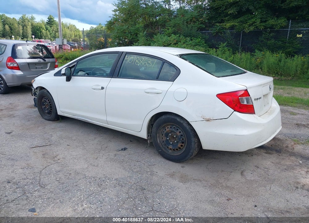 2012 HONDA CIVIC LX VIN: 2HGFB2F50CH610906