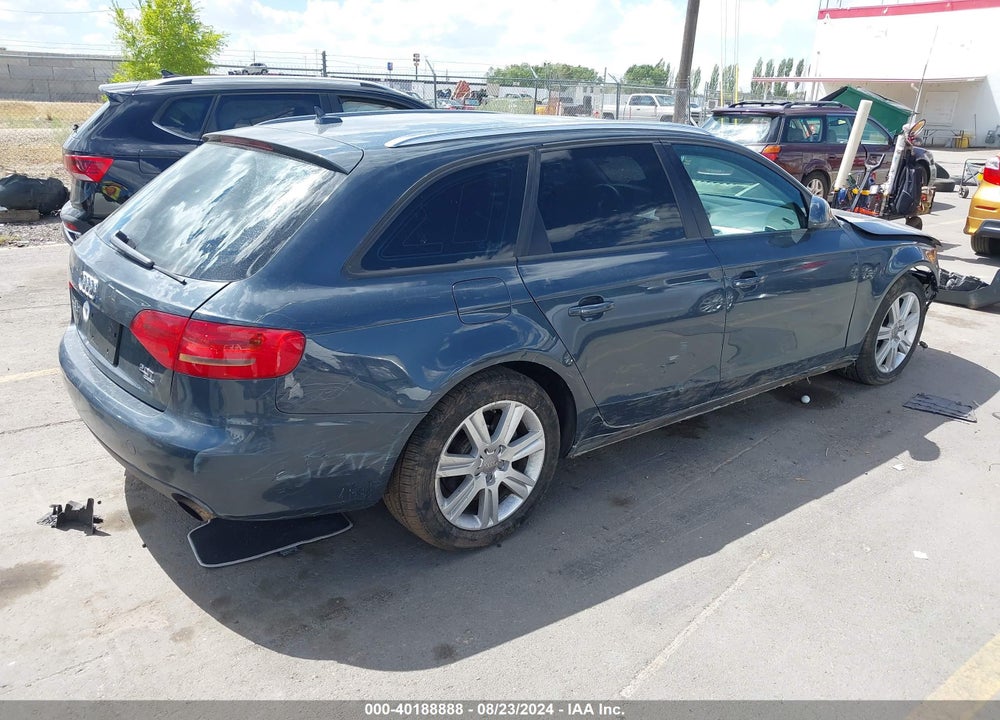 2009 AUDI A4 2.0T AVANT VIN: WAUVF78K99A209616