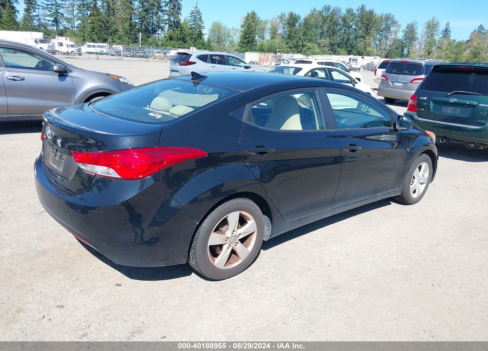 2012 HYUNDAI ELANTRA GLS VIN: 5NPDH4AE5CH086599
