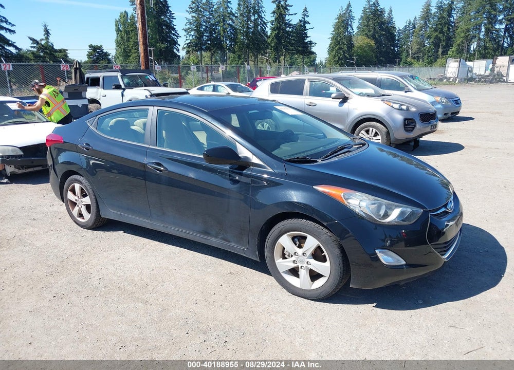 2012 HYUNDAI ELANTRA GLS VIN: 5NPDH4AE5CH086599