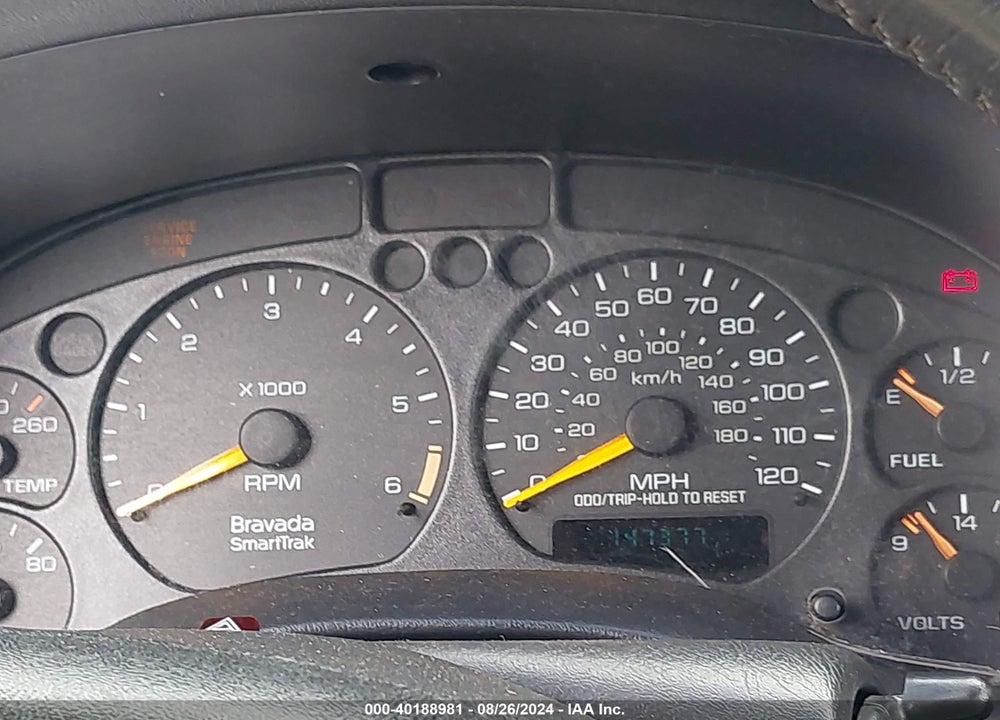 2000 OLDSMOBILE BRAVADA VIN: 1GHDT13W4Y2127391