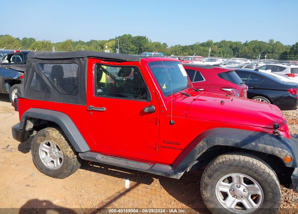 2015 JEEP WRANGLER SPORT VIN: 1C4AJWAG8FL524617