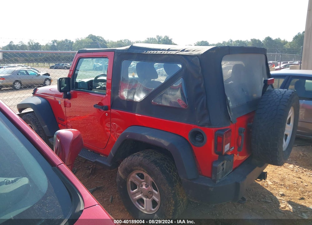 2015 JEEP WRANGLER SPORT VIN: 1C4AJWAG8FL524617