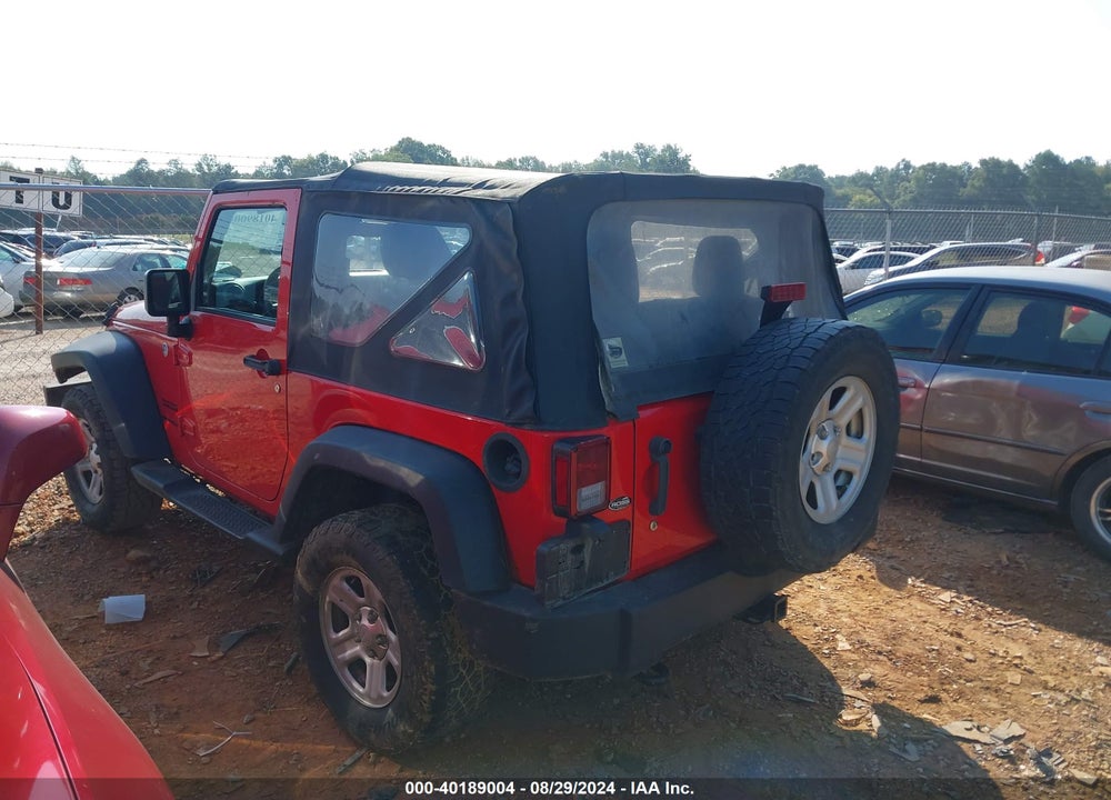 2015 JEEP WRANGLER SPORT VIN: 1C4AJWAG8FL524617