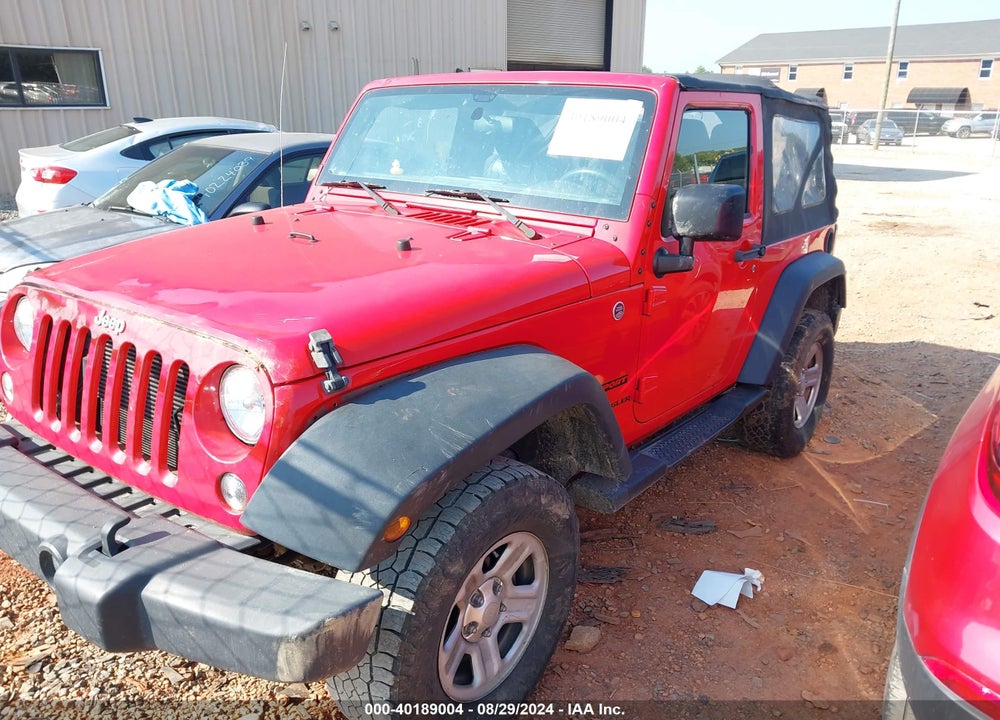 2015 JEEP WRANGLER SPORT VIN: 1C4AJWAG8FL524617