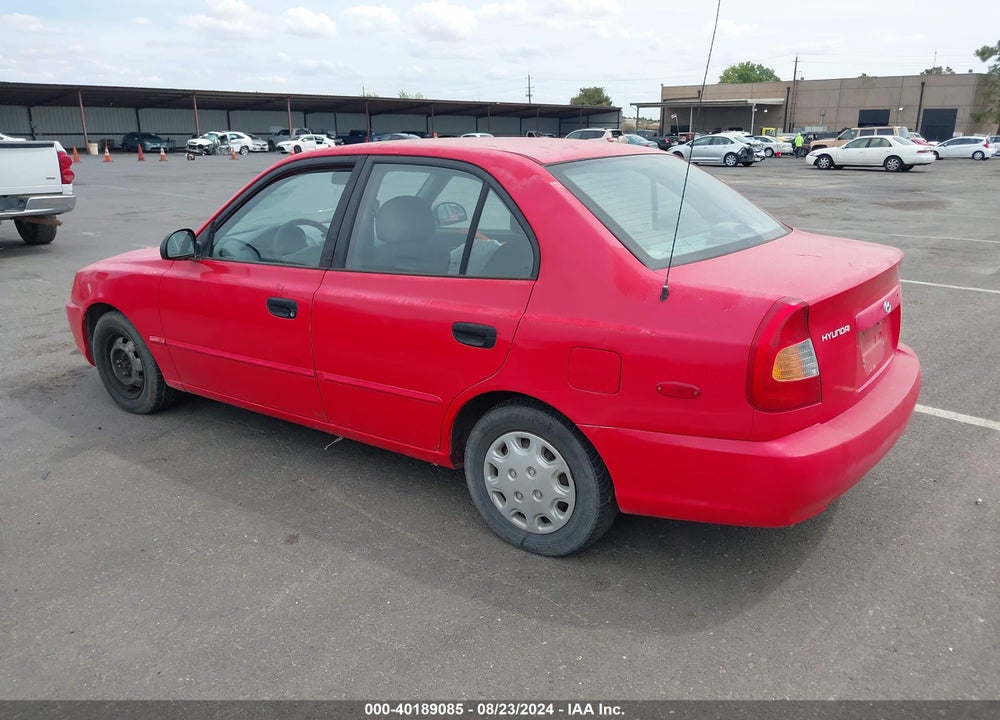 2002 HYUNDAI ACCENT GL VIN: KMHCG45C52U380723