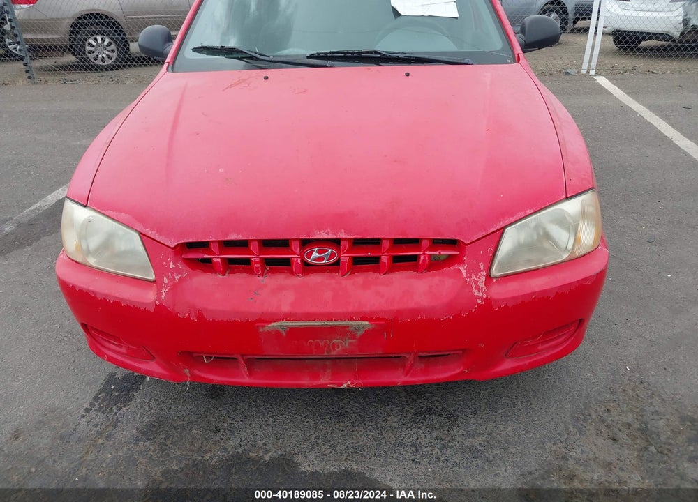 2002 HYUNDAI ACCENT GL VIN: KMHCG45C52U380723
