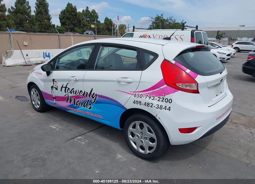 2013 FORD FIESTA S VIN: 3FADP4TJ7DM215649