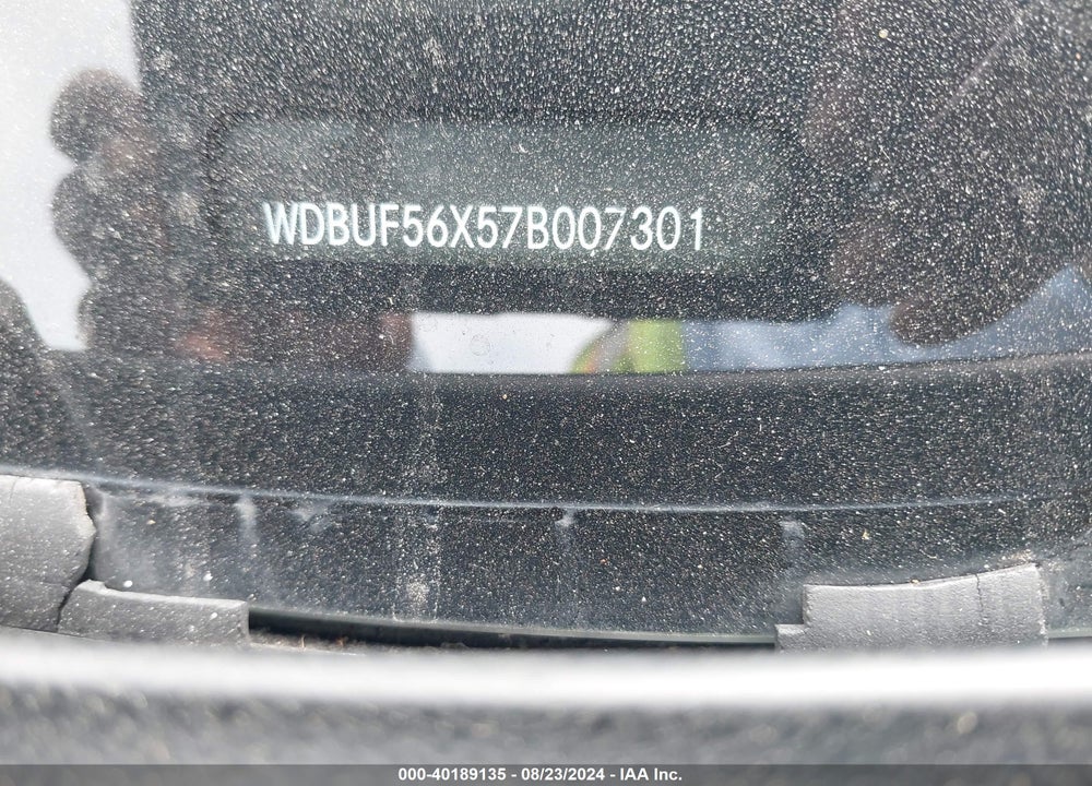 2007 MERCEDES-BENZ E 350 VIN: WDBUF56X57B007301