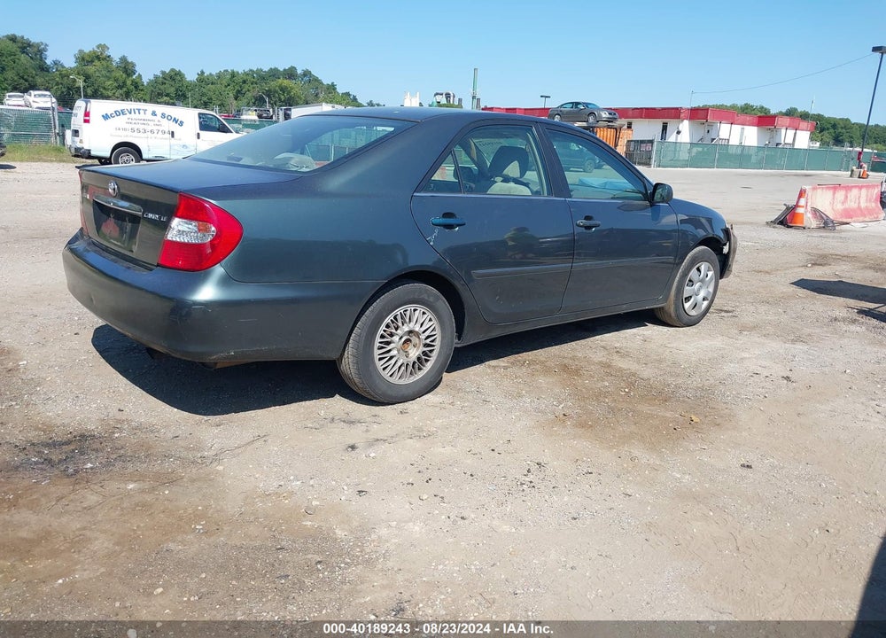 2003 TOYOTA CAMRY LE VIN: 4T1BE32K03U694854