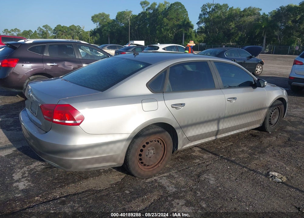 2014 VOLKSWAGEN PASSAT 2.5L S VIN: 1VWAP7A36EC011735