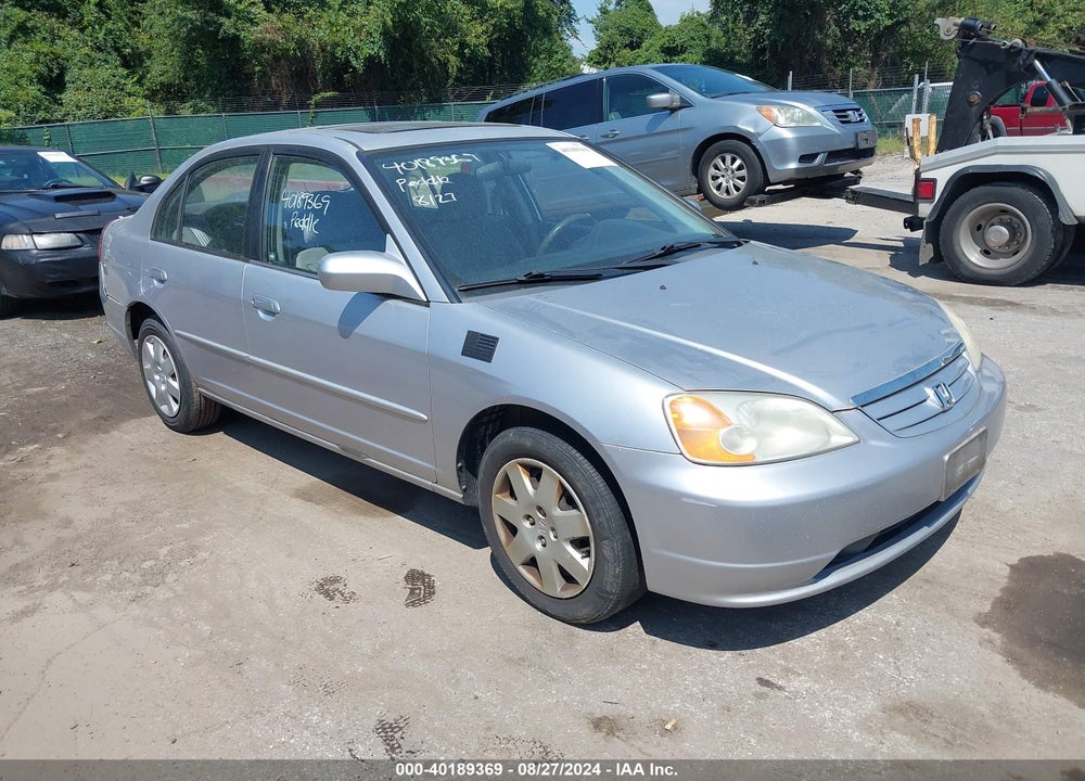 2001 HONDA CIVIC EX VIN: 1HGES26781L012656