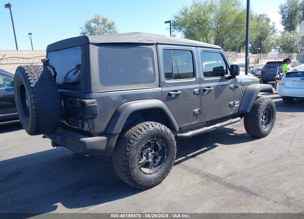 2018 JEEP WRANGLER UNLIMITED SPORT S 4X4 VIN: 1C4HJXDN9JW316509