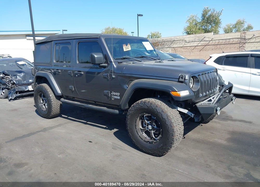 2018 JEEP WRANGLER UNLIMITED SPORT S 4X4 VIN: 1C4HJXDN9JW316509