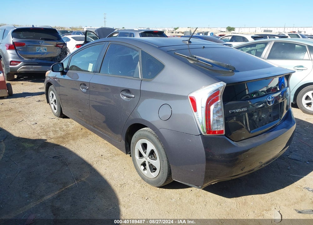 2013 TOYOTA PRIUS THREE VIN: JTDKN3DUXD5631971