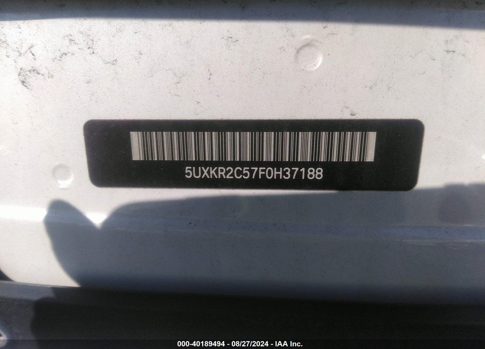 2015 BMW X5 SDRIVE35I VIN: 5UXKR2C57F0H37188