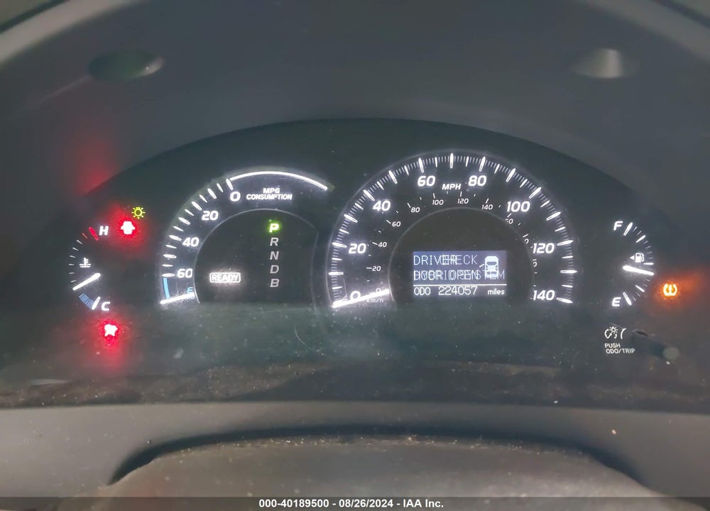 2008 TOYOTA CAMRY HYBRID VIN: 4T1BB46K68U034267