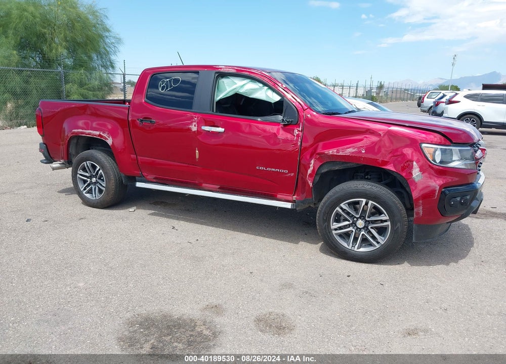 2021 CHEVROLET COLORADO 2WD SHORT BOX WT VIN: 1GCGSBEN3M1161516