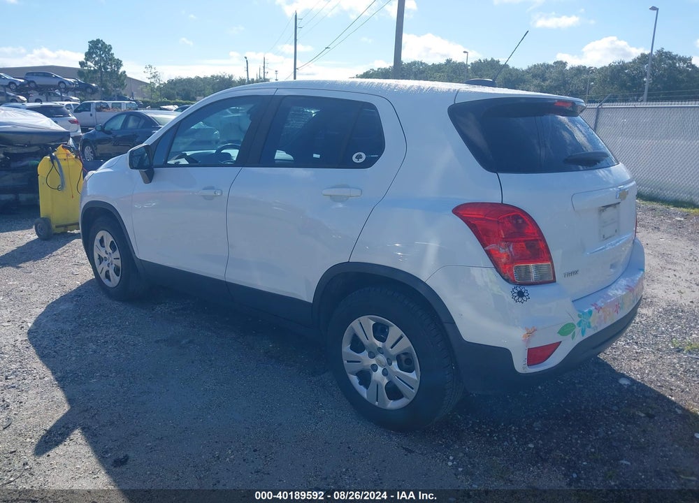 2017 CHEVROLET TRAX LS VIN: KL7CJKSB9HB203020