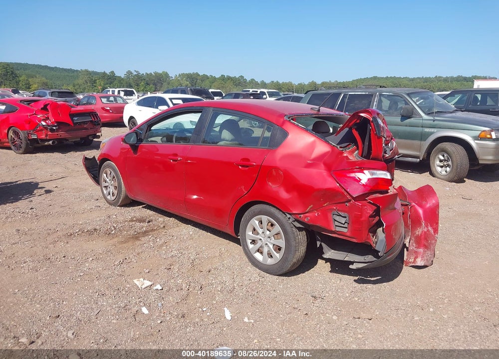 2015 KIA RIO LX VIN: KNADM4A35F6466595