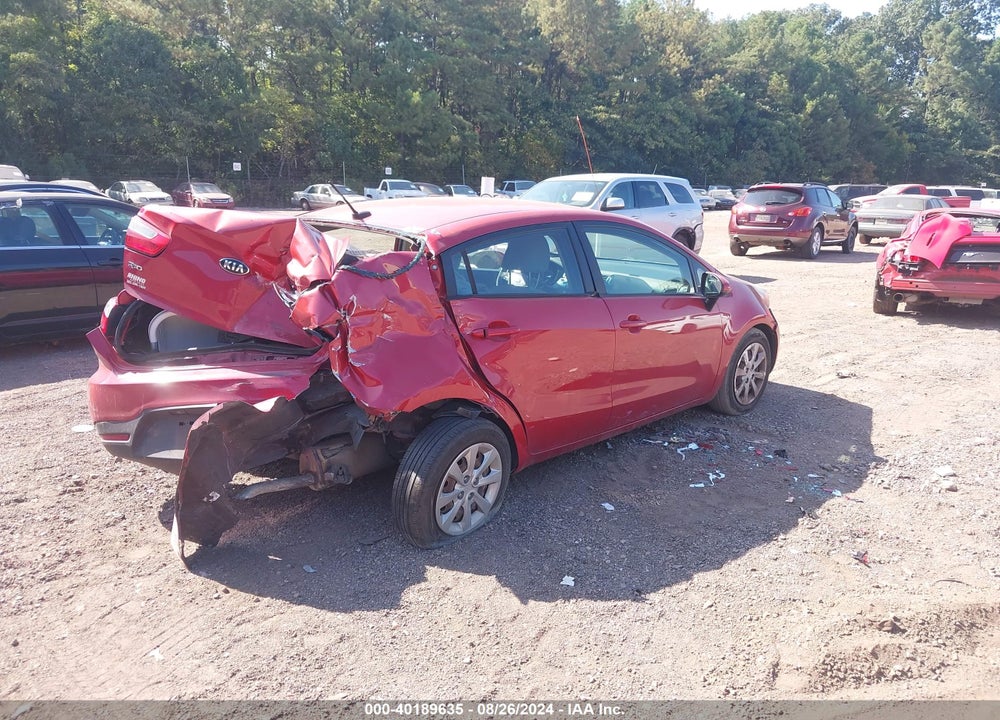 2015 KIA RIO LX VIN: KNADM4A35F6466595