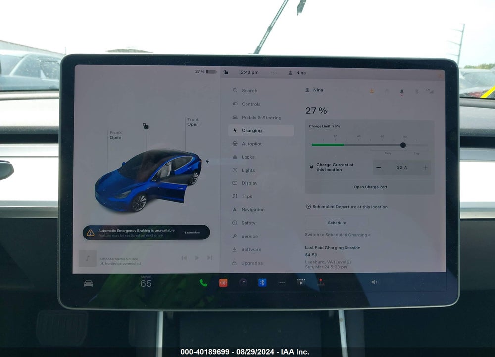 2020 TESLA MODEL 3 STANDARD RANGE PLUS REAR-WHEEL DRIVE/STANDARD RANGE REAR-WHEEL DRIVE VIN: 5YJ3E1EA5LF797938