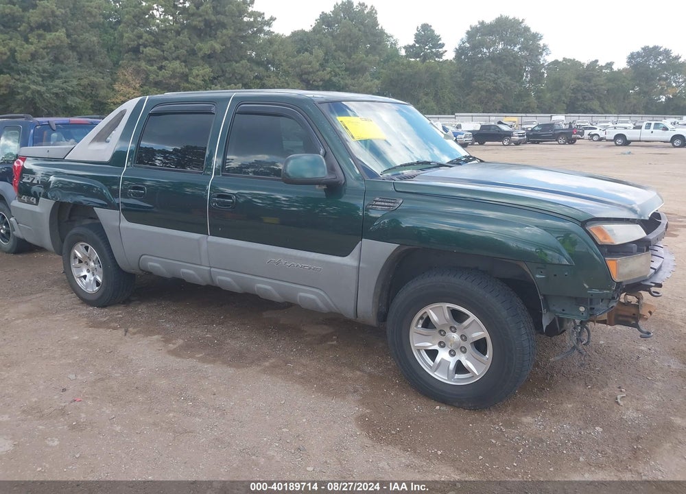 2002 CHEVROLET AVALANCHE 1500 VIN: 3GNEK13T62G172101