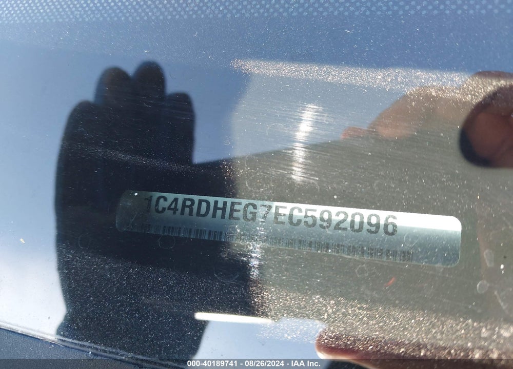 2014 DODGE DURANGO CITADEL VIN: 1C4RDHEG7EC592096