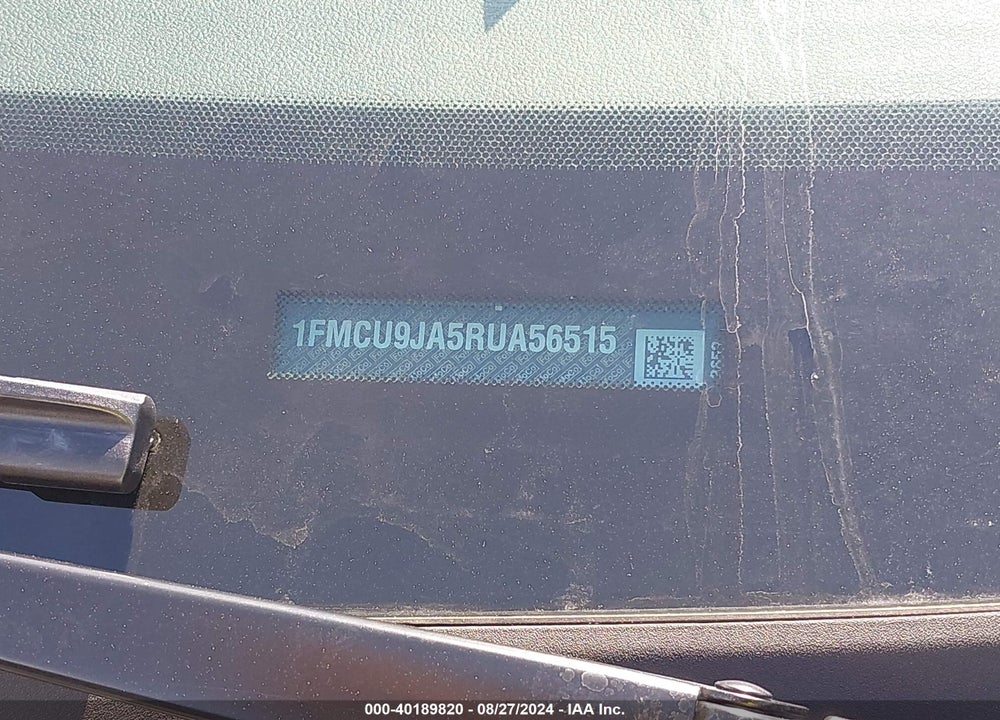 2024 FORD ESCAPE PLATINUM VIN: 1FMCU9JA5RUA56515
