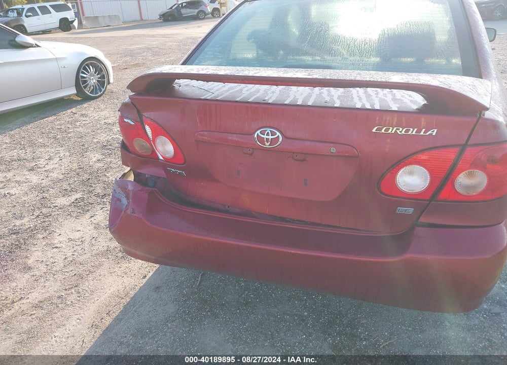 2006 TOYOTA COROLLA LE VIN: 2T1BR32E66C635814