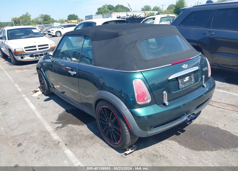 2005 MINI COOPER S VIN: WMWRH33435TF81595