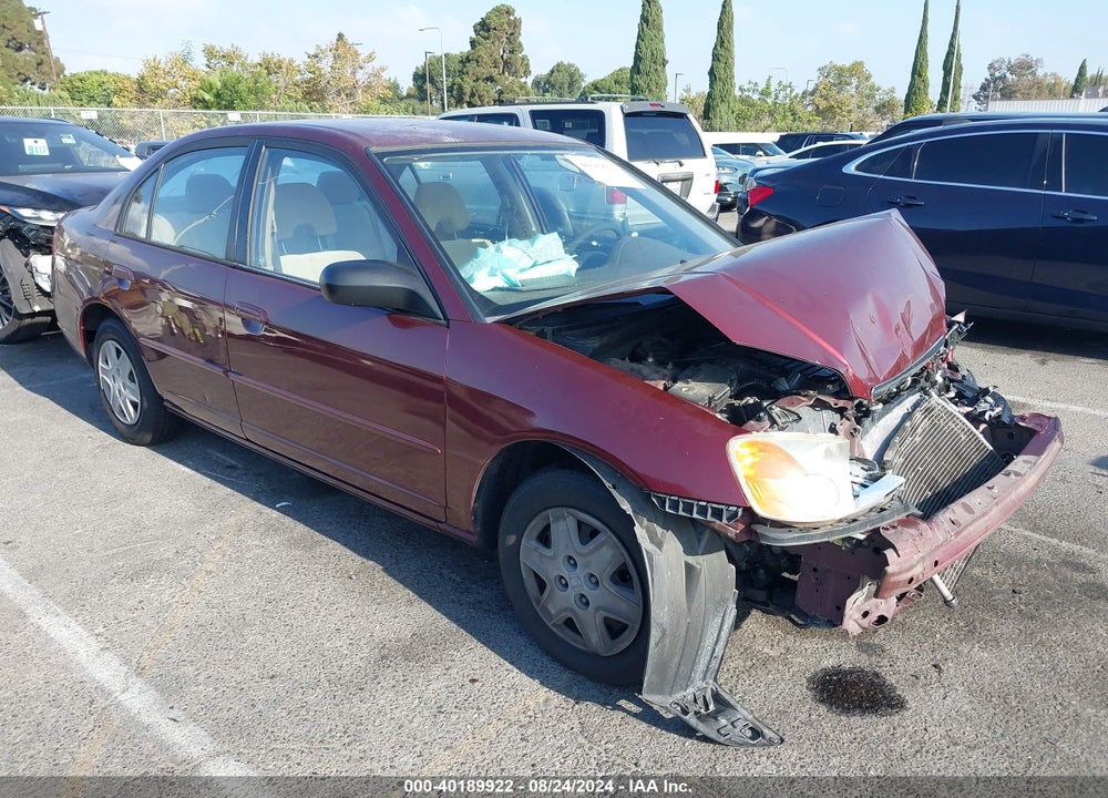 2003 HONDA CIVIC LX VIN: JHMES16543S000938