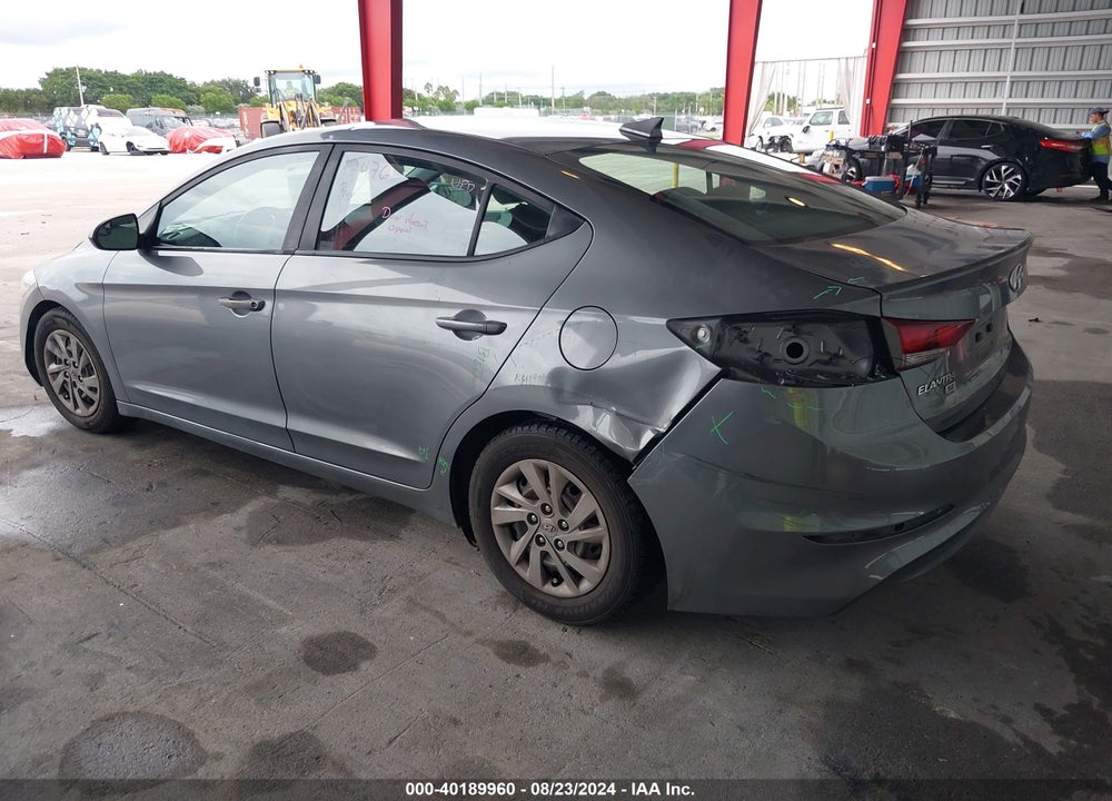 2017 HYUNDAI ELANTRA SE VIN: KMHD74LF9HU073193