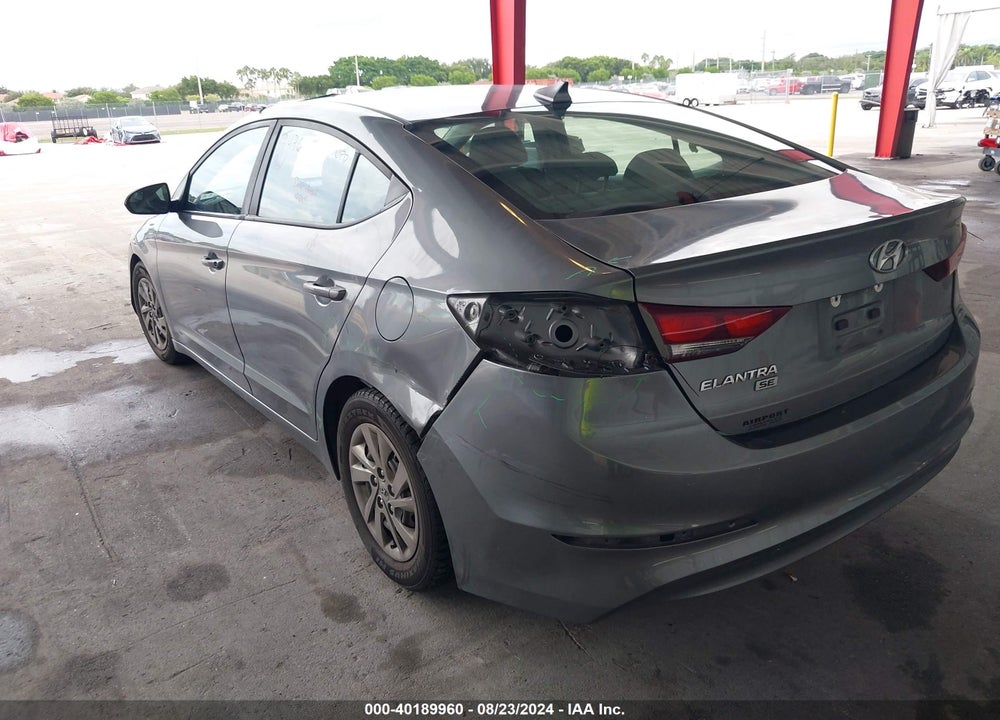 2017 HYUNDAI ELANTRA SE VIN: KMHD74LF9HU073193