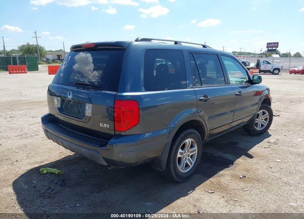 2005 HONDA PILOT EX VIN: 5FNYF18415B063602