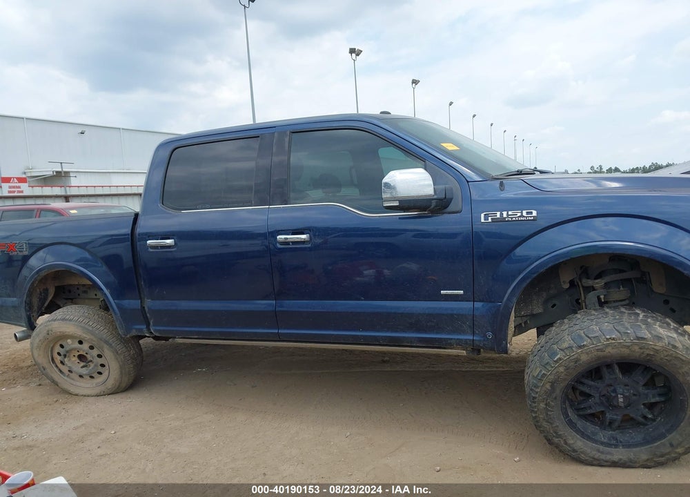 2016 FORD F-150 PLATINUM VIN: 1FTEW1EG5GFB83841