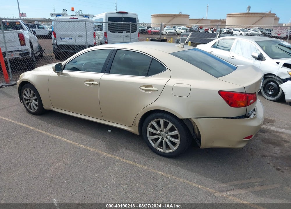 2008 LEXUS IS 250 VIN: JTHBK262785065075