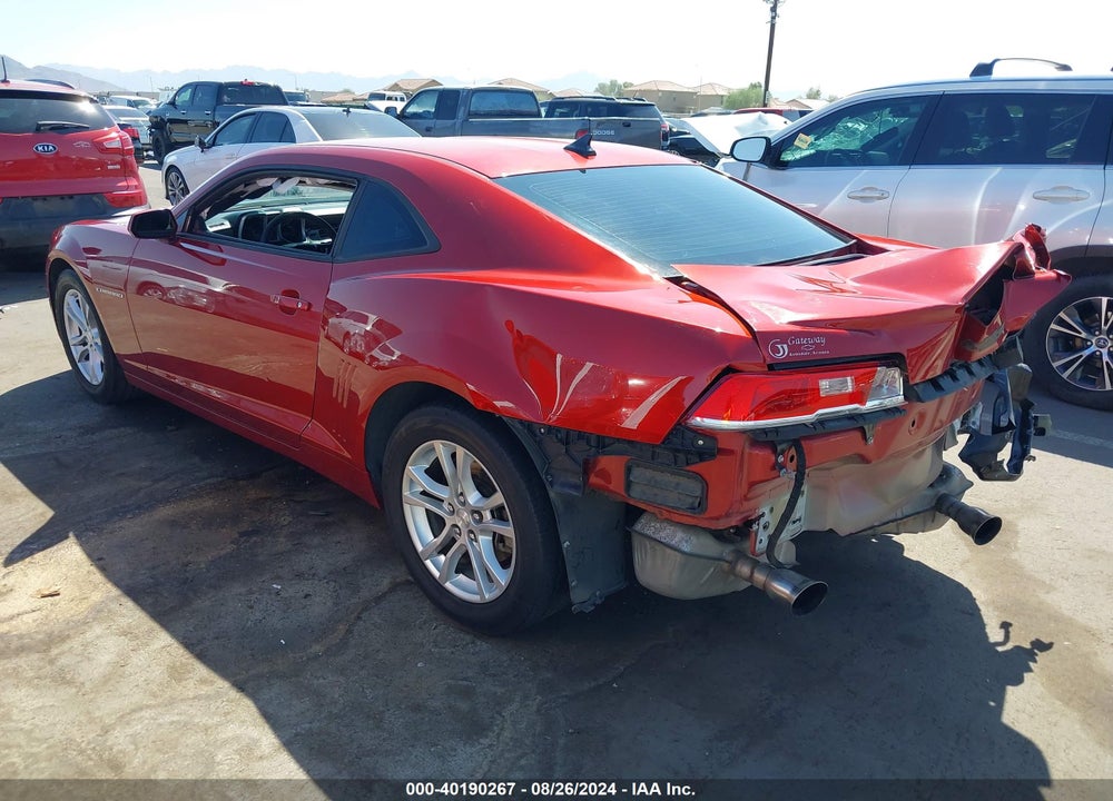 2015 CHEVROLET CAMARO 2LS VIN: 2G1FB1E35F9112460