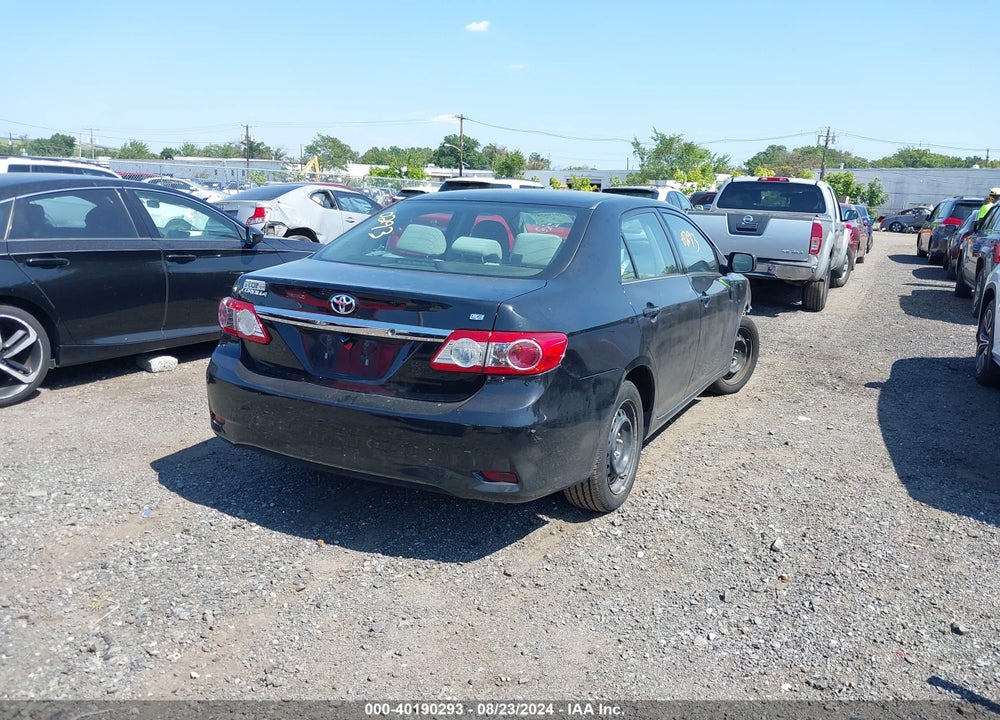2013 TOYOTA COROLLA LE VIN: 2T1BU4EE4DC074557
