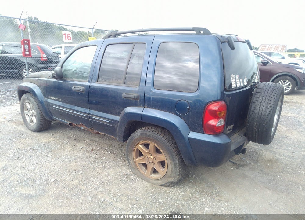 2003 JEEP LIBERTY LIMITED EDITION VIN: 1J4GL58K43W596492
