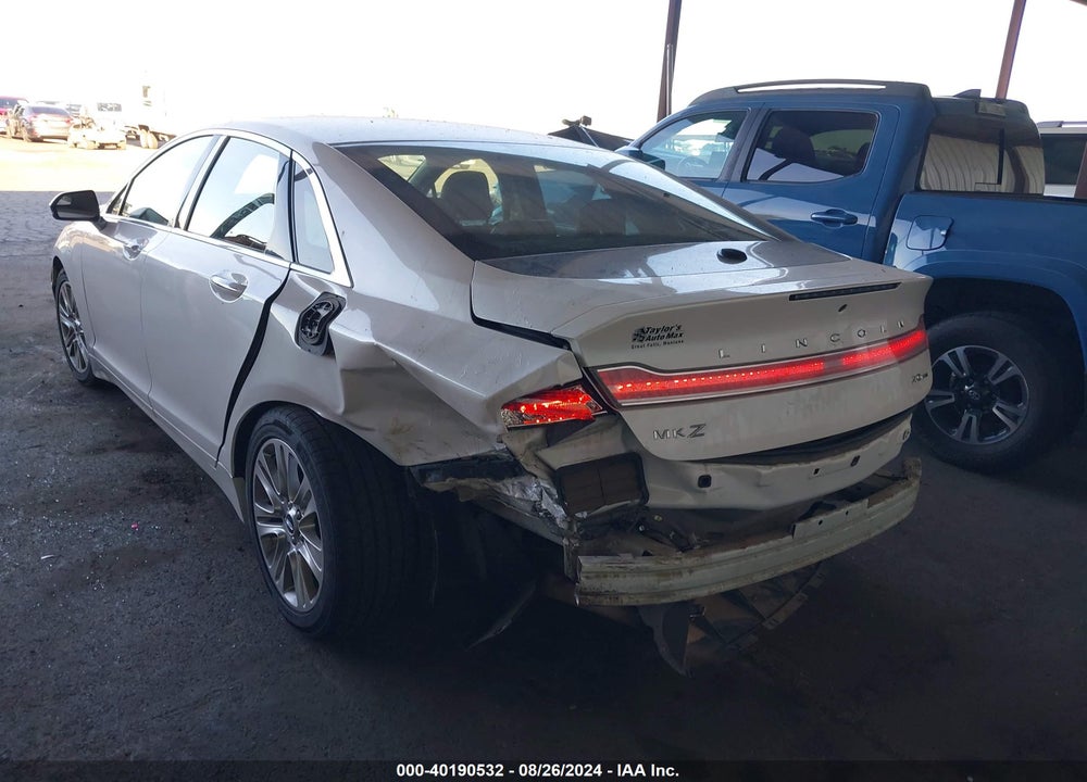2016 LINCOLN MKZ VIN: 3LN6L2G90GR609578
