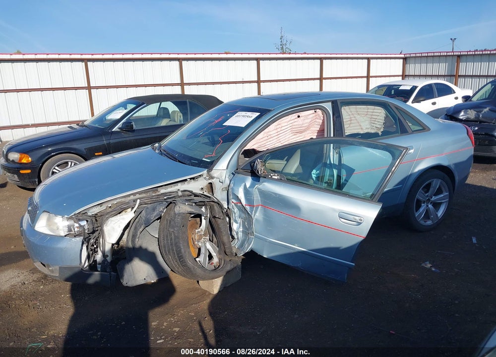 2003 AUDI A4 1.8T VIN: WAULC68E63A168423
