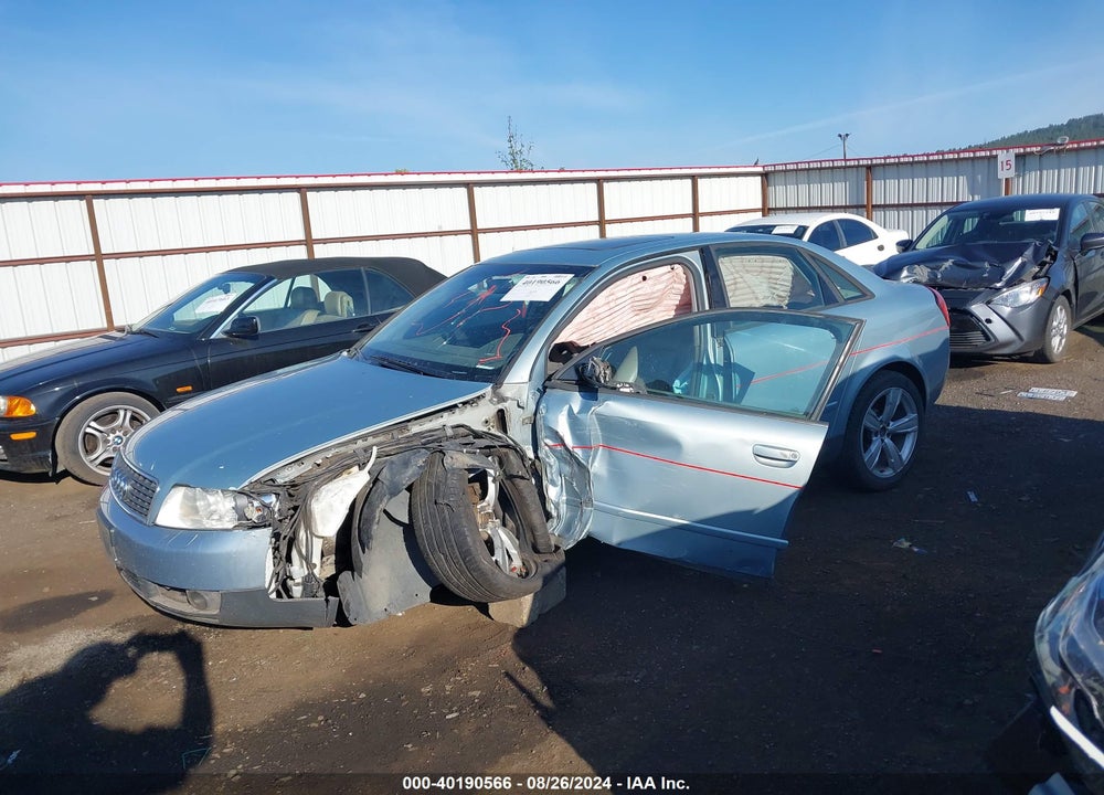 2003 AUDI A4 1.8T VIN: WAULC68E63A168423
