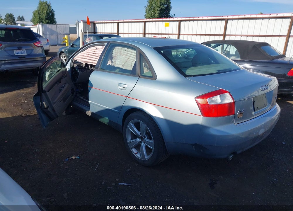 2003 AUDI A4 1.8T VIN: WAULC68E63A168423