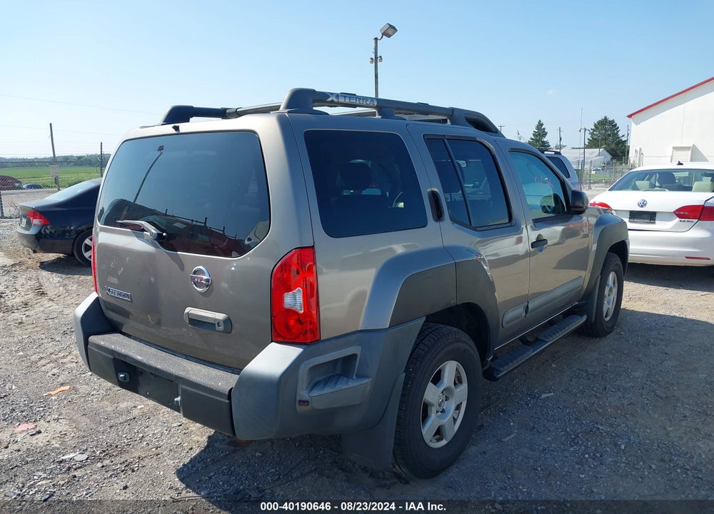 2005 NISSAN XTERRA S VIN: 5N1AN08W85C628744
