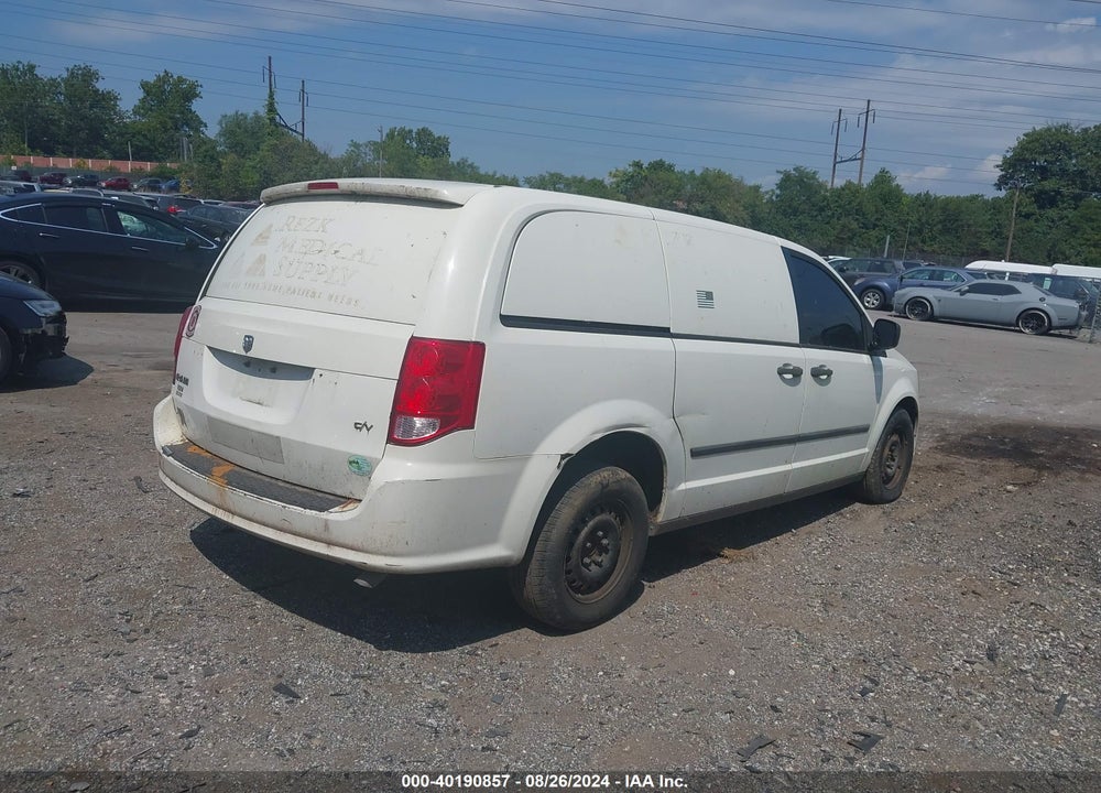 2013 RAM CARGO TRADESMAN VIN: 2C4JRGAG3DR557298