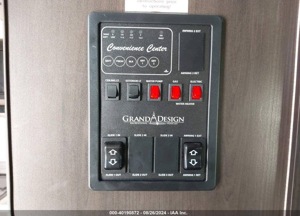 2022 GRAND DESIGN TRANSCEND 261BH VIN: 573TT3127N8822110