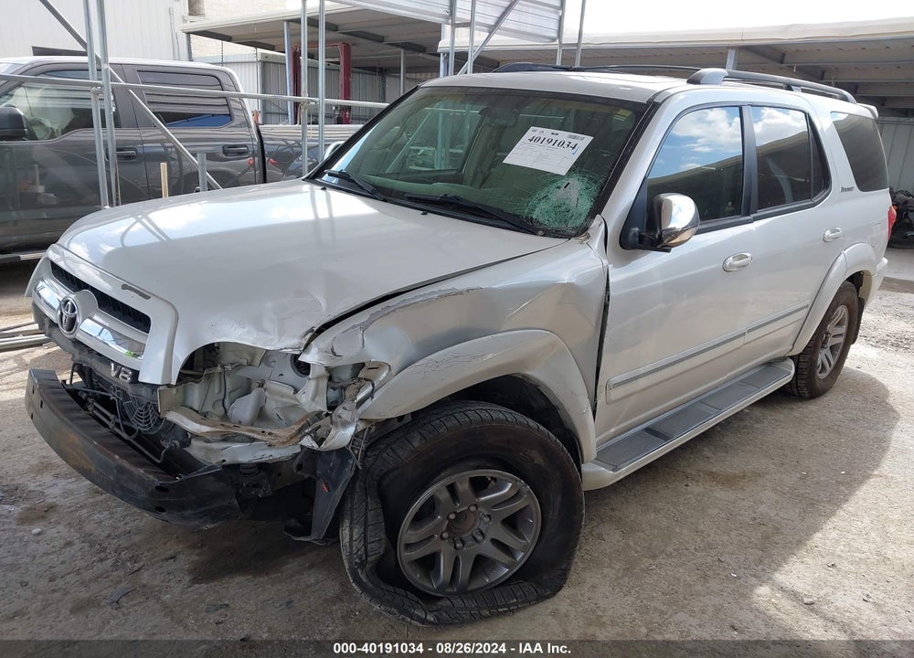 2007 TOYOTA SEQUOIA LIMITED V8 VIN: 5TDZT38A07S294312