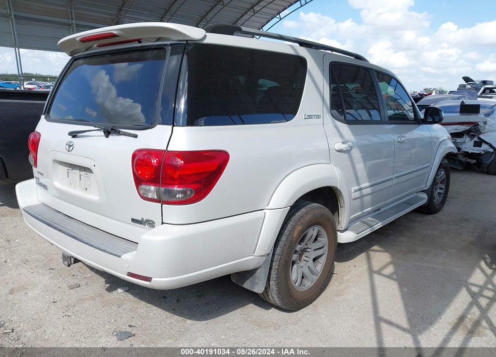 2007 TOYOTA SEQUOIA LIMITED V8 VIN: 5TDZT38A07S294312